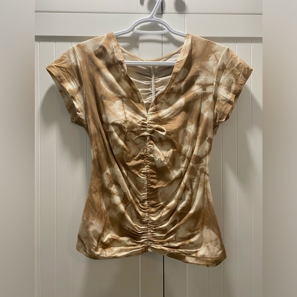 Pinko cinched tiedye top